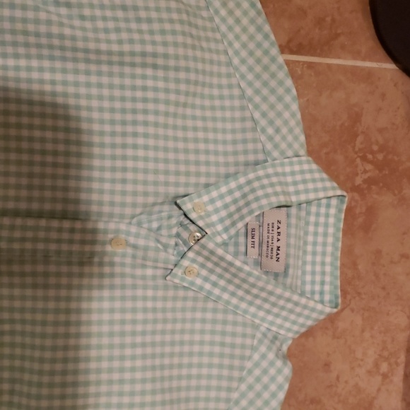Zara Mens Slim Fit Dress Shirt - Picture 2 of 2